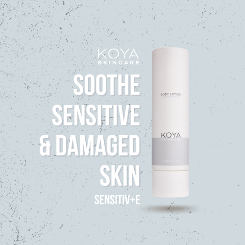 KOYA Sensitiv+e soothes sensitive and damaged skin