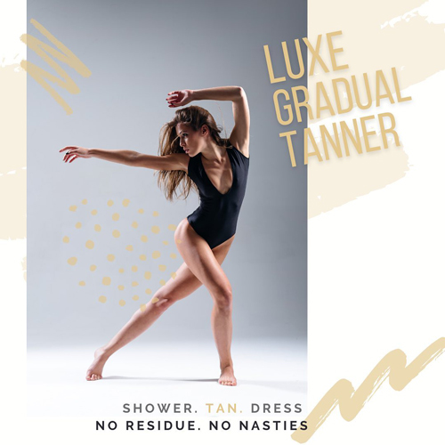 Luxe Gradual Tanner—shower, tan, dress