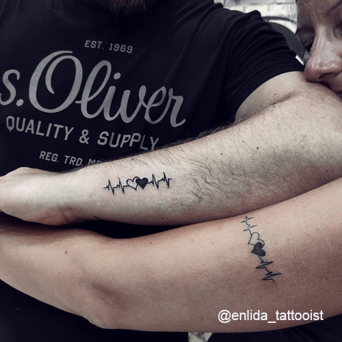 30 Soulmate Matching Couple Tattoos | Designs for True Love