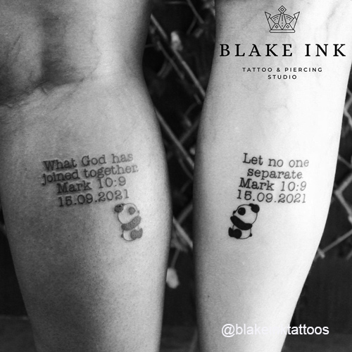 matching quotes tattoo