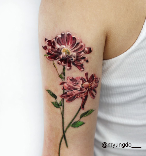 9 Awesome Flower Tattoos That Are Both