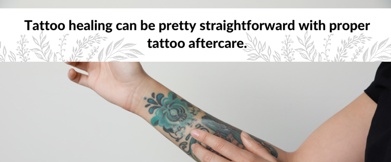 tattoo healing can be pretty