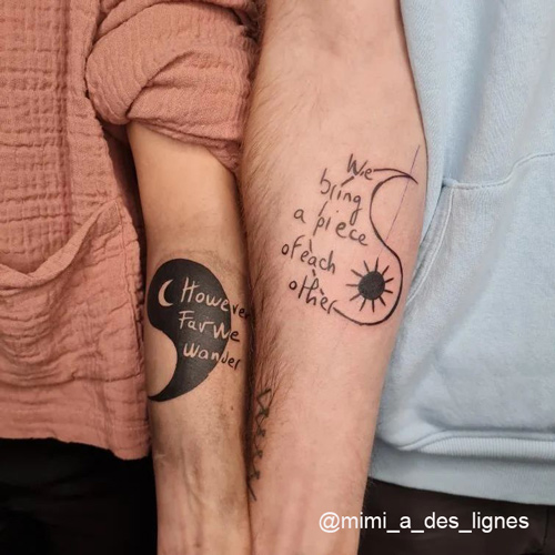 Rose skull boyfriend and girlfriend matching tattoos - (Tattoo Pictures)( Tattoo Pictures)